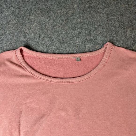 Athleta Unwind Shirt Womens Small Pink Oversized Cropped Cap Sleeve Boxy Tee - Picture 5 of 8